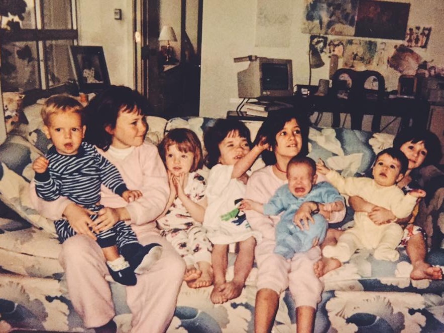 Kelsey and her cousins in old photo together as children