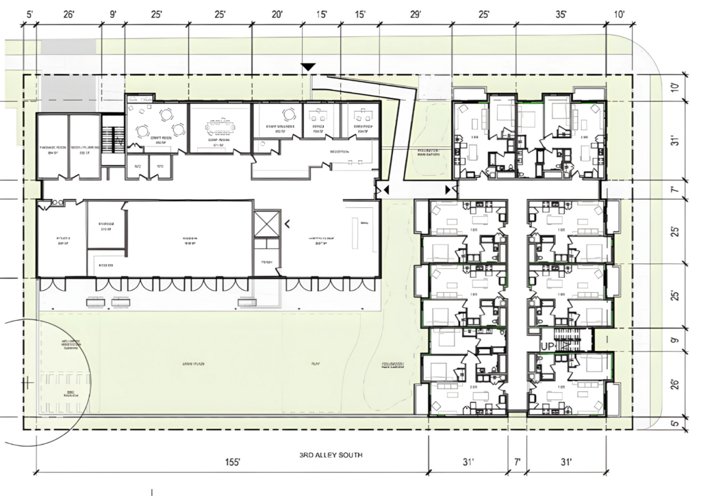 A schematic drawing of The Kelsey Avondale Site.