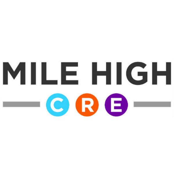 Text of logo reads "Mile High" with the letters C R E in three colored circles below.