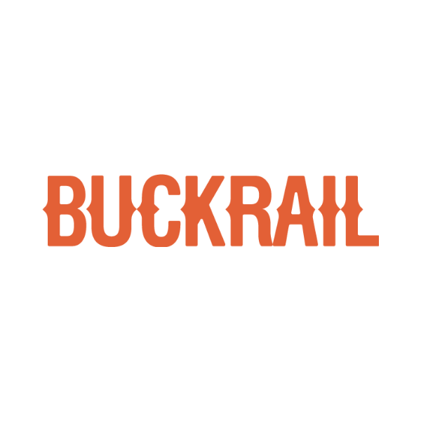 The logo for Buckrail