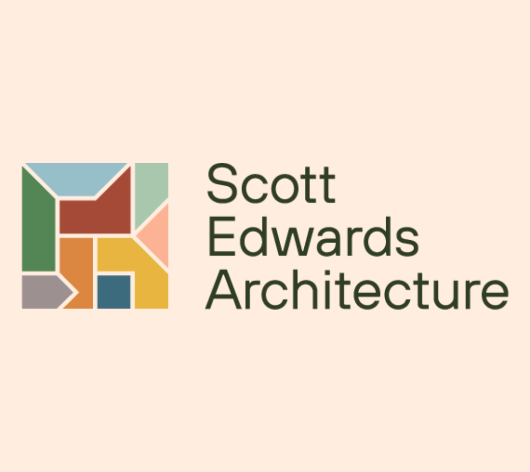 The Scott Edwards Architecture logo: a square composed of smaller, colorful geometric shapes, with the firm’s name to the right of it.