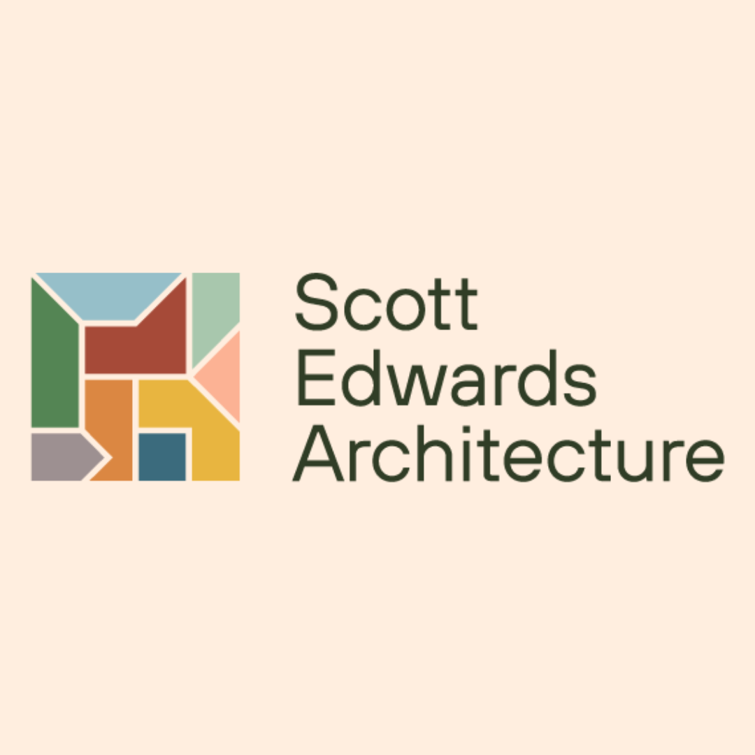 The Scott Edwards Architecture logo: a square composed of smaller, colorful geometric shapes, with the firm’s name to the right of it.