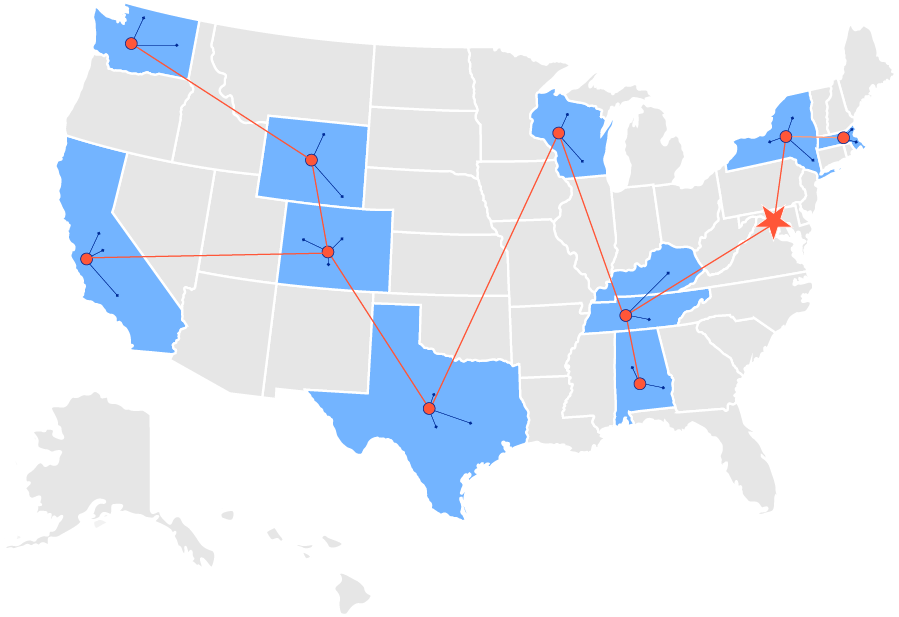 Enable Housing Map showing Federal, State and Local impact.